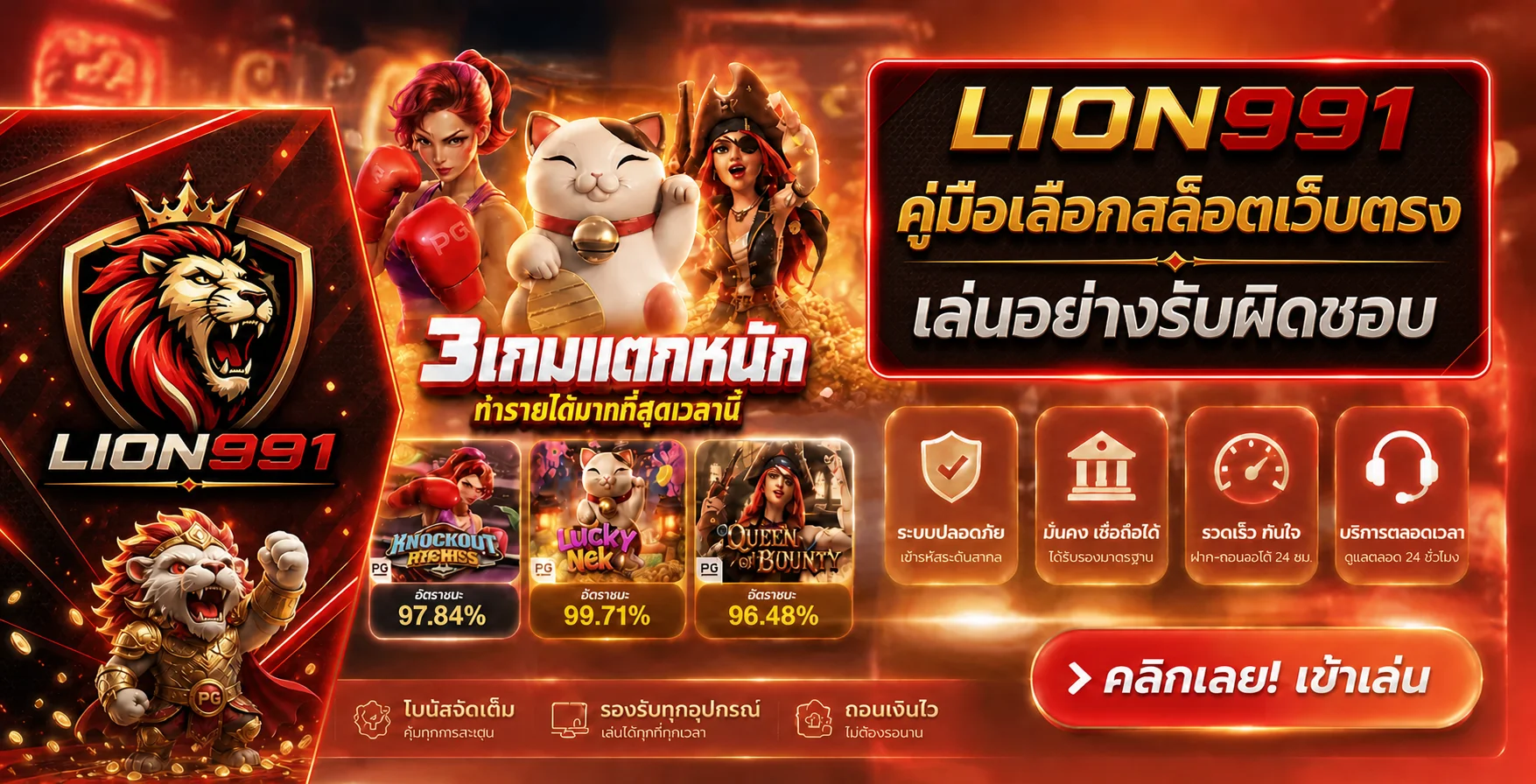 LION991 คู่มือเลือกสล็อตเว็บตรงอย่างรับผิดชอบ